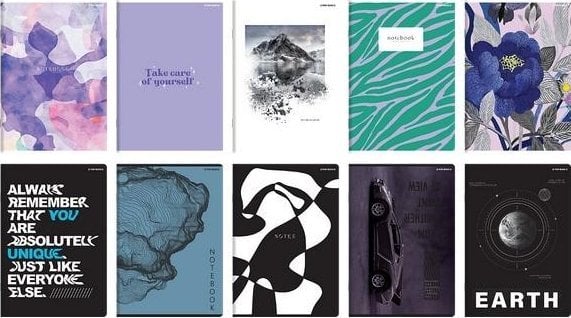 Top 2000 Zeszyt A5/60K gładka Megamix (10szt) TOP2000