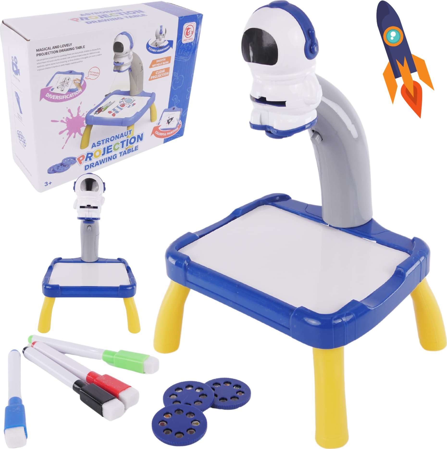 ProNice Projektor Rzutnik do Nauki Rysowania ze Slajdami Podświetlany Regulowany