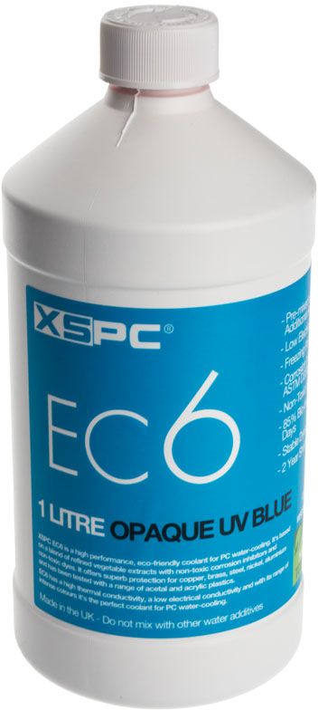 XSPC płyn chłodzący EC6 Coolant, 1L, niebieski UV (5060175589057)