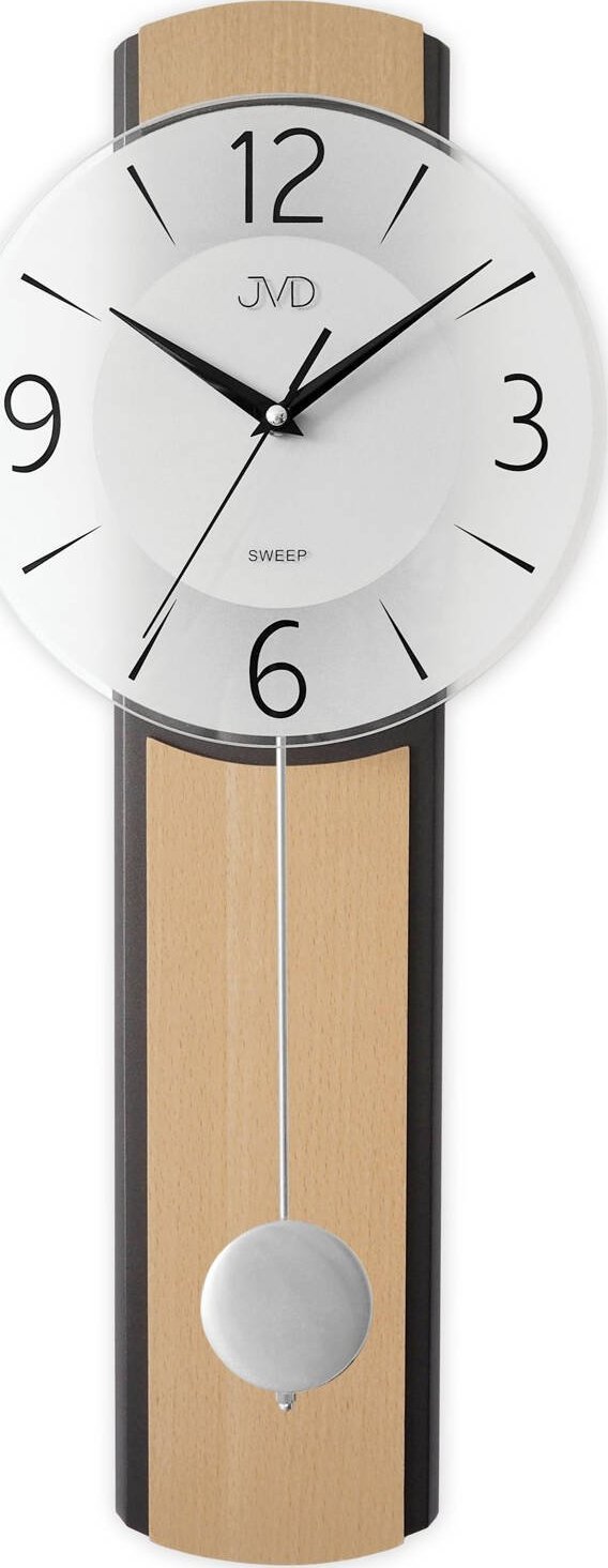 JVD Zegar ścienny JVD NS22017.68 drewniany z wahadłem