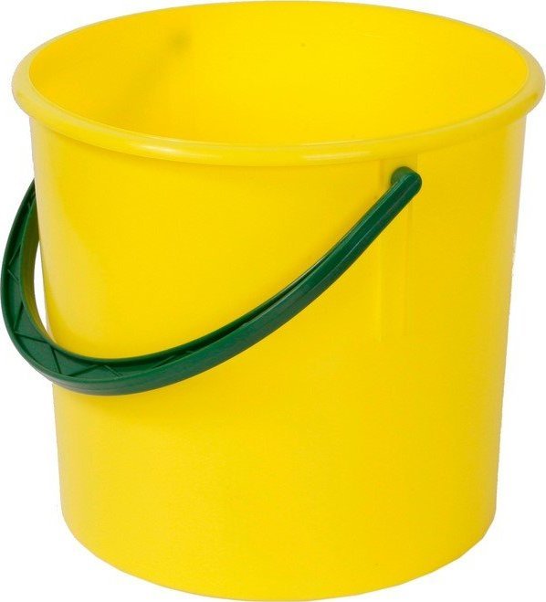 Artech Okrągły pojemnik plastikowy bez pokrywy 15l (Kolor: żółty)