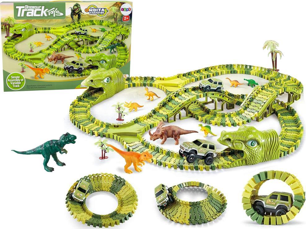 Lean Sport Ogromny Tor Dinozaurów Park Samochód Figurki
