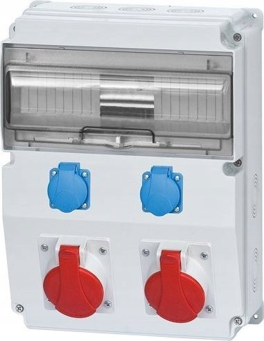 F-Elektro Rozdzielnica CAJA 2x32A/5P, 2x230V 12M IP65