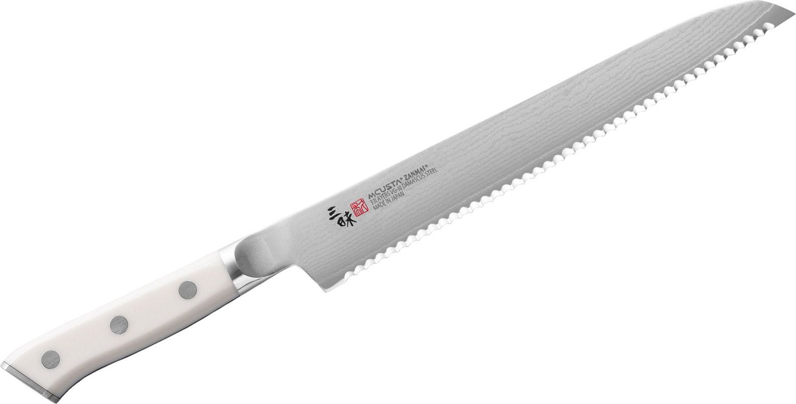 Mcusta Nóż kuchenny Mcusta Zanmai Classic Damascus Corian do pieczywa 23 HKC-3014D uniwersalny