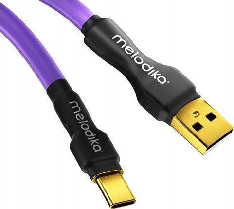 Melodika Melodika MDUAC40 Purple Kabel USB typu A-C m.in. do DAC / urzÄdzeĹ medycznych - 4m