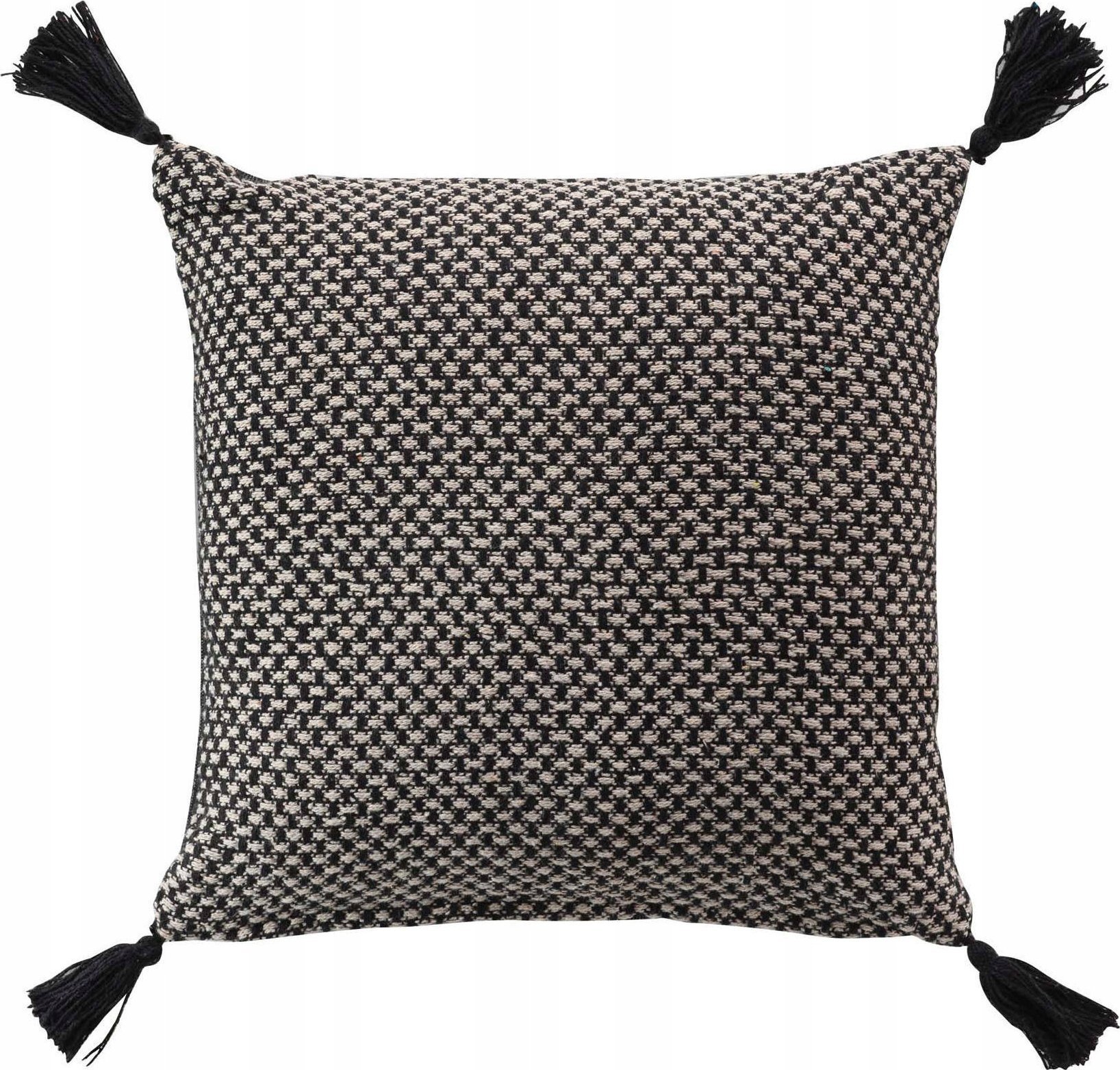 Douceur d`Interieur Poszewka dekoracyjna do salonu JENNIE, bawełniana, z frędzlami, 40 x 40 cm