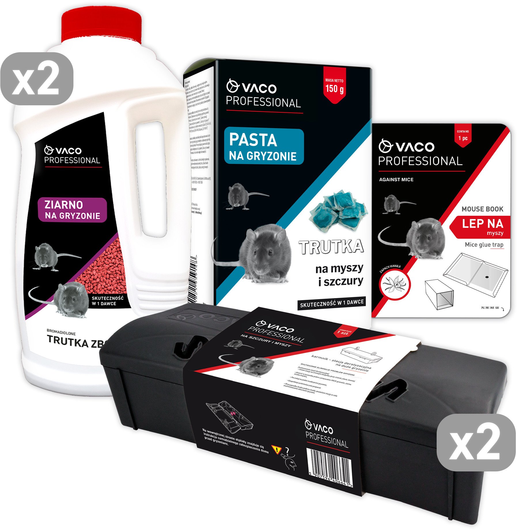 Zestaw na Myszy i Szczury VACO PRO aż 6 produktów