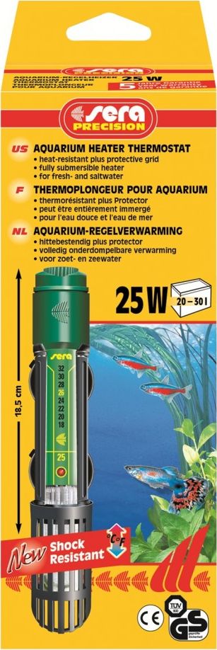 Sera Grzałka z termostatem 25 W, 18,5 cm