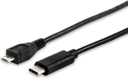 Kabel USB Equip USB-C - microUSB 1 m Czarny (12888407)