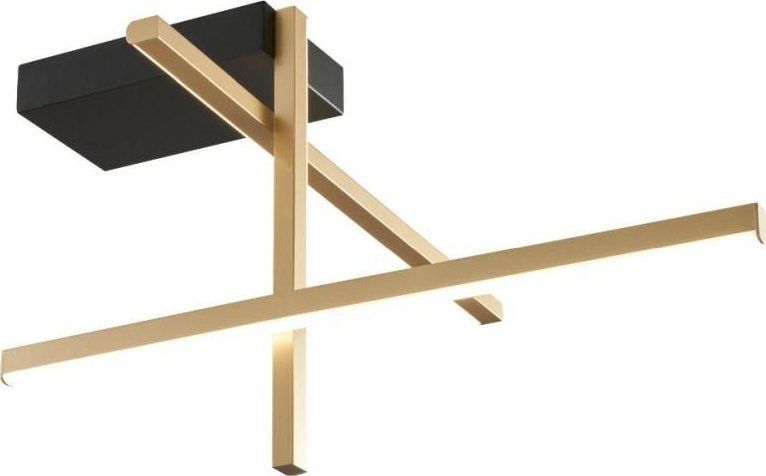 Lampa sufitowa Zumaline Lampa sufitowa LED 25W EDGE 22008C3-BK/GD Zuma Line