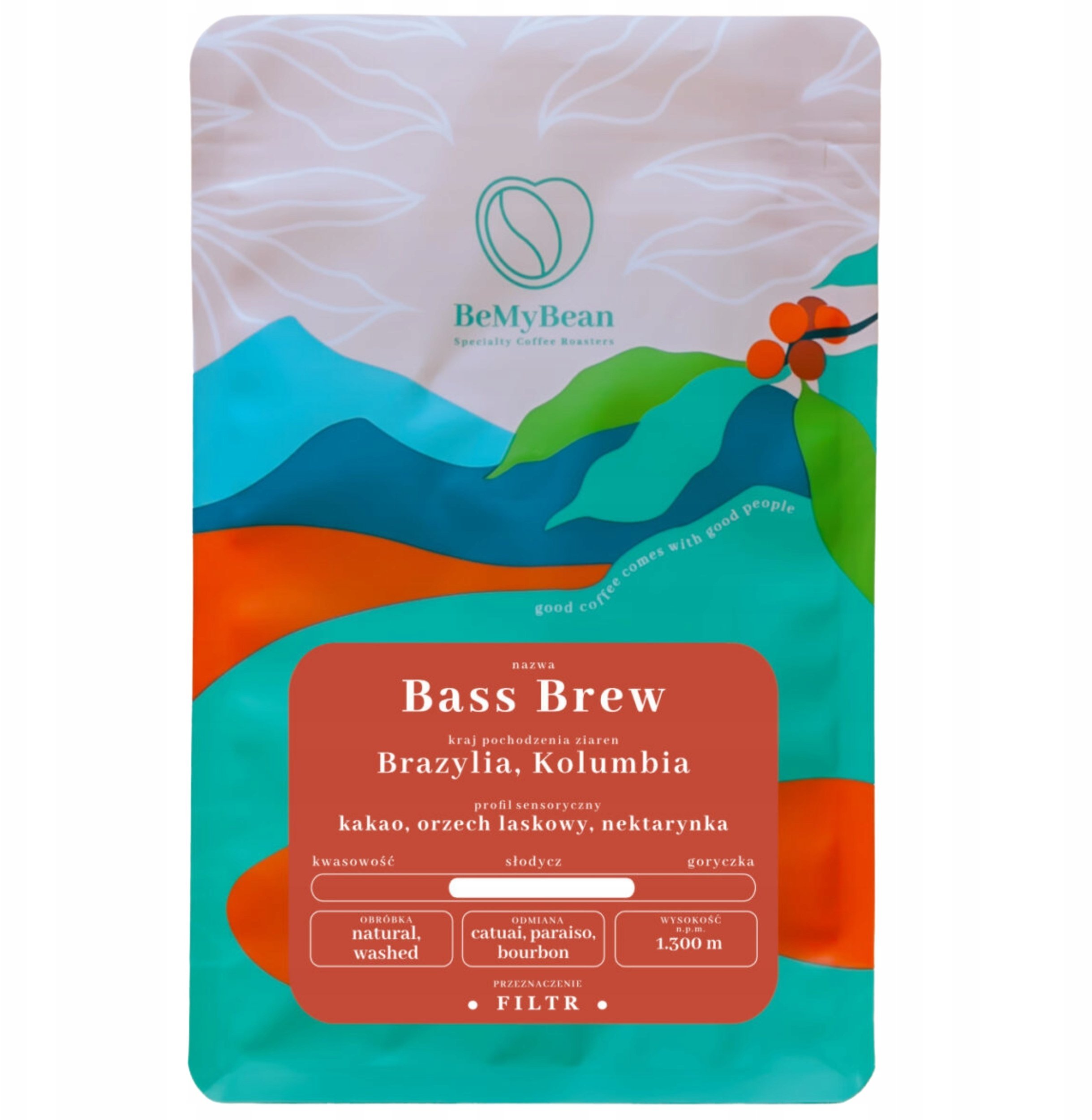 Kawa ziarnista BeMyBean Bass Brew 1 kg