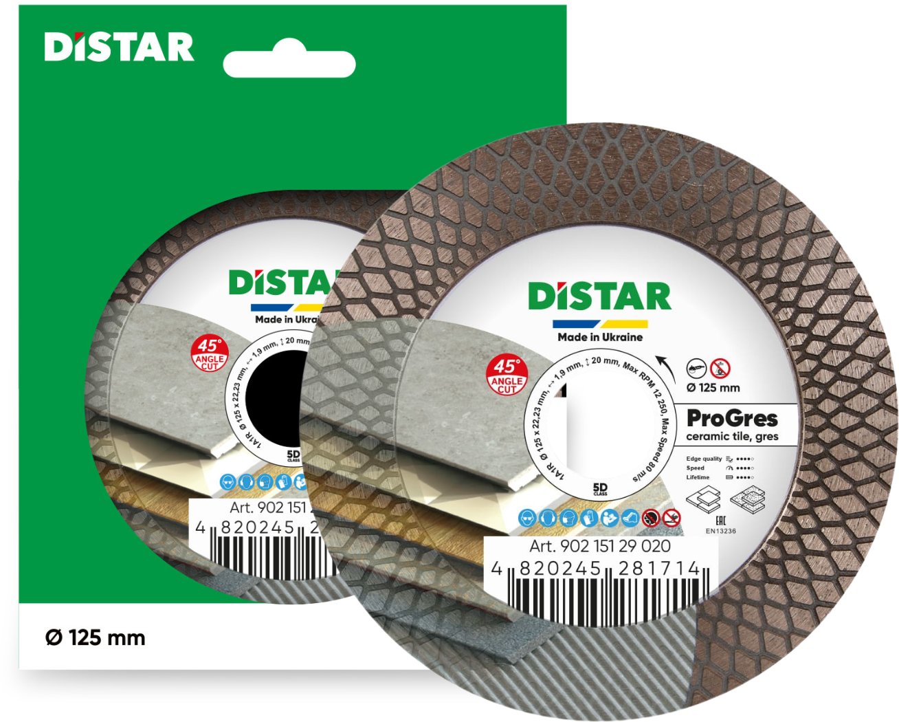 Distar Diamentowa tarcza tnąca Distar 1A1R 125 PRO Gres