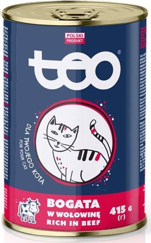 Teo Karma mokra dla kota TEO bogata w wołowinę 415 g