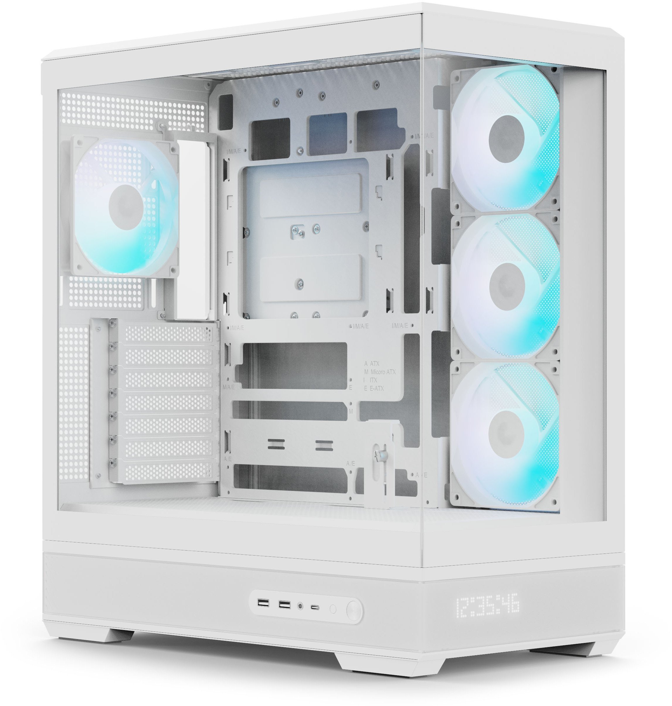 Obudowa Aerocool P500B Obudowa PC Midi-Tower ATX Tempered Glass RGB biały