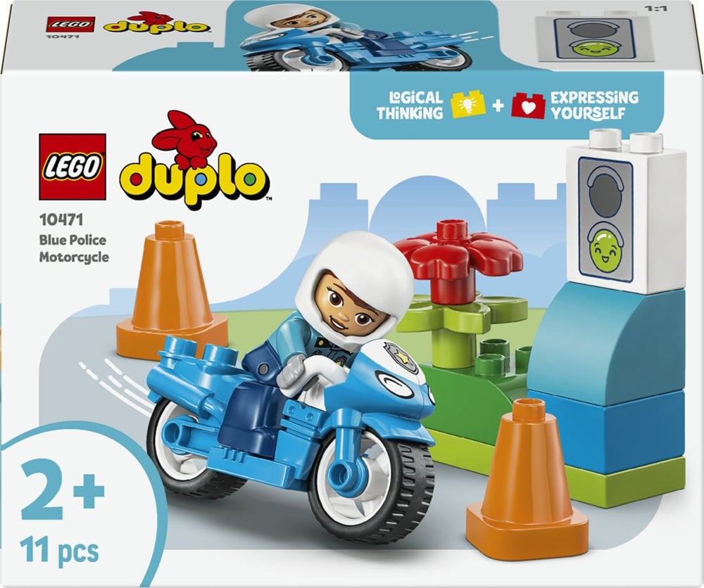 LEGO Duplo Niebieski motocykl policyjny (10471)