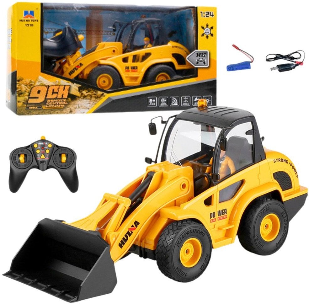 Koparko Ładowarka Spychacz Zdalnie Sterowany RC Huina 1:24