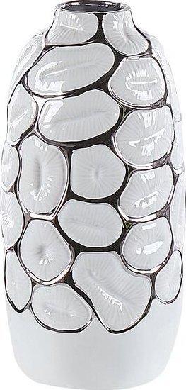 Wazon dekoracyjny ceramiczny 34 cm biały CENABUM!