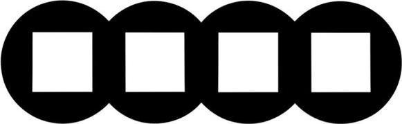 Efapel EFAPEL QUADRO45 RAMKA 4-KROTNA CZARNY 45941 KPM