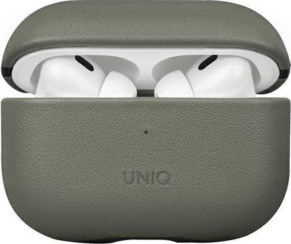Uniq Etui UNIQ Terra Apple AirPods Pro 2 Genuine Leather zielony/lichen green