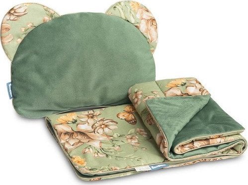 Sensillo KOMPLET DO WÓZKA VELVET SKWER ZIELONY