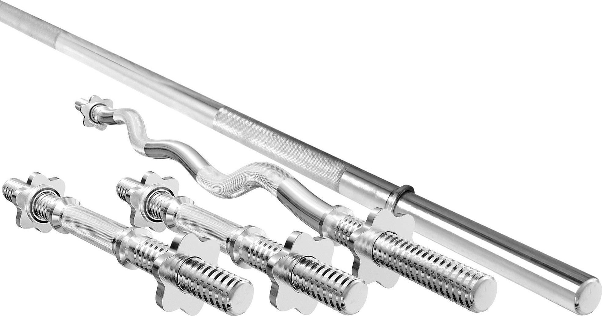 Zestaw MWG2 | Gryf prosty 198 cm + gryf lekko łamany śrubowy 120 cm + 2 x gryf prosty śrubowy 40 cm 30 mm - Marbo Sport
