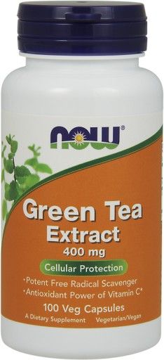 NOW Foods Green Tea Extract 400mg - 100 kapsułek