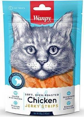 Wanpy Wanpy Chicken Jerky Strips 80g, Przysmak Dla Kota