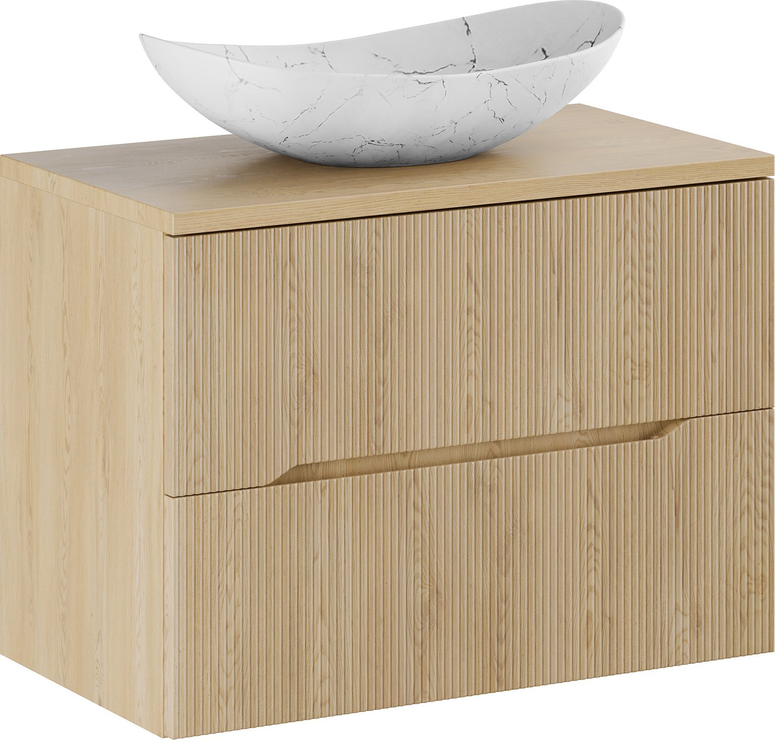 Zestaw meblowy 80cm z blatem i umywalką nablatową Lena