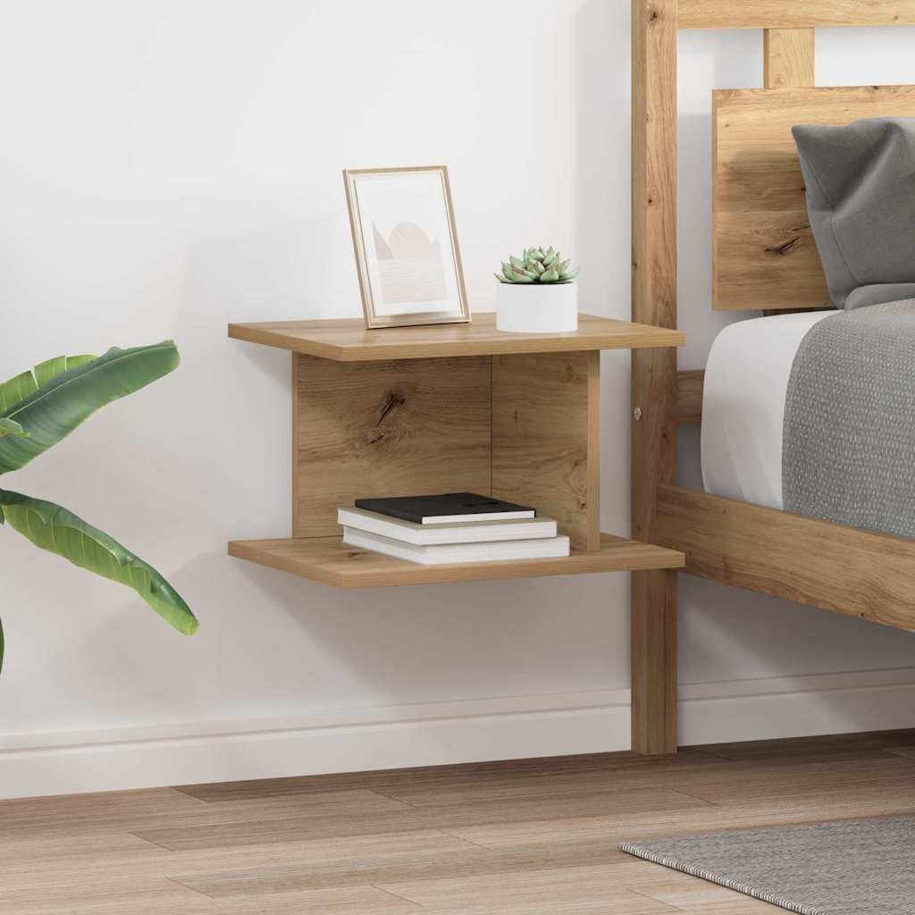 vidaXL Stolik nocny 2 pcs Dąb rzemieślniczy 40 x 30 x 25 cm