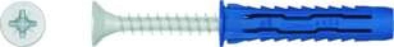 Rawlplug Kołek uniwersalny 4ALL fi 6x50mm z wkrętem 4,5x60mm 4ALL-06050+4560 /50szt./