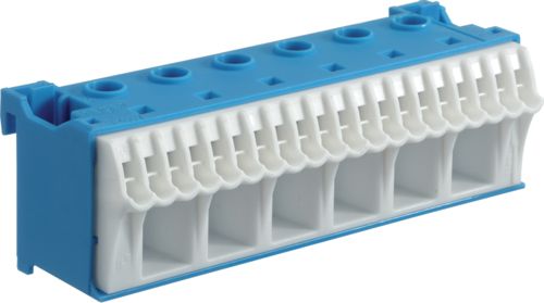 Hager Blok samozacisków 63A QC niebieski 26 przyłączy 33 x 105 x 34mm (KN26N)