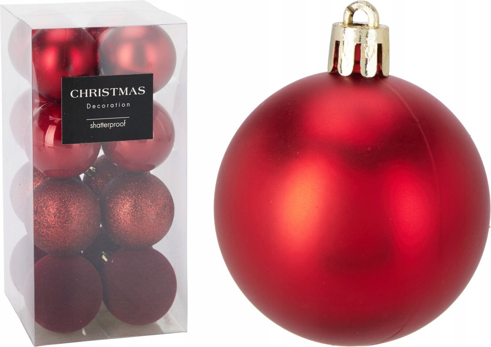 ZESTAW 16 BOMBEK CZERWONY