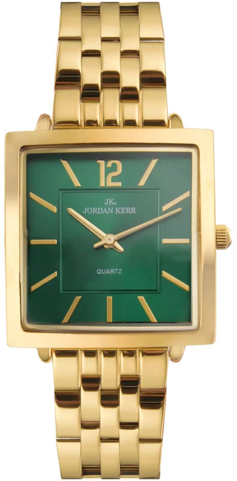 Zegarek damski Jordan Kerr P9010 zielona tarcza