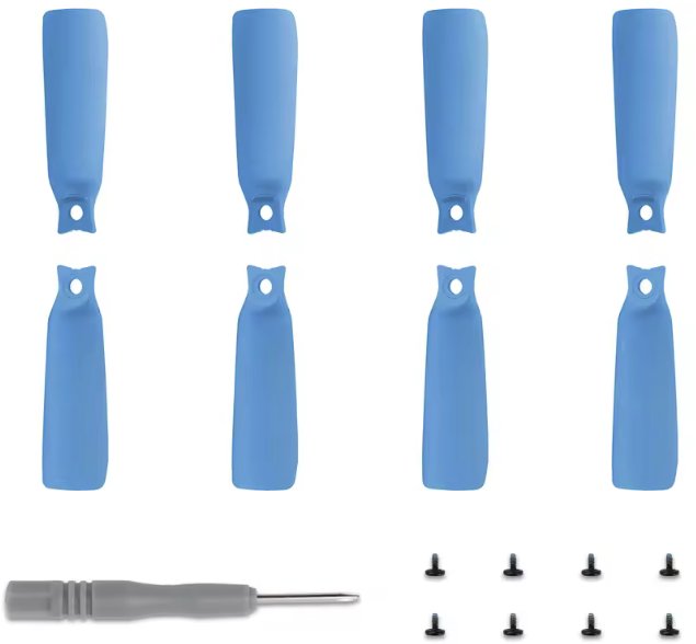 ŚMIGŁA DO DRONA DJI FLIP ZESTAW KOMPLET NA DRONA 8 SZTUK 4XCW + 4XCCW BLUE - KOD 4022F