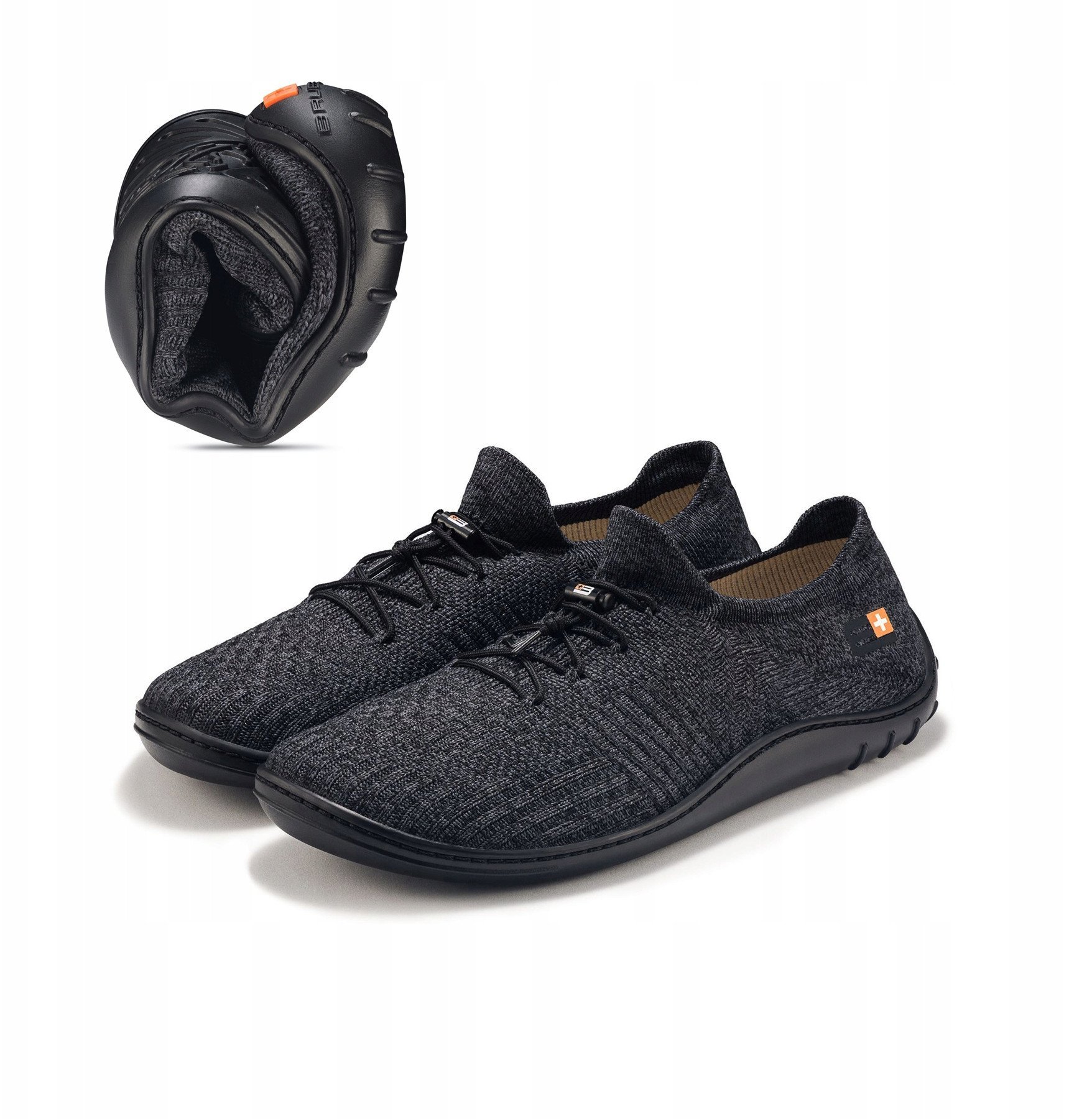 SH5003M Buty męskie Barefoot Merino grafitowy/czarny 42