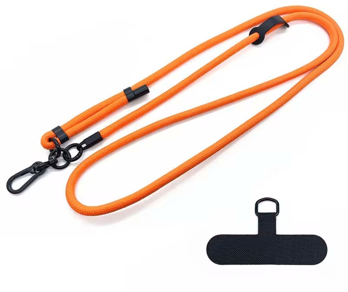 Smycz Supero Phone Case Strap Nylon Cord do telefonu, uniwersalna, 8mm, pomarańczowa