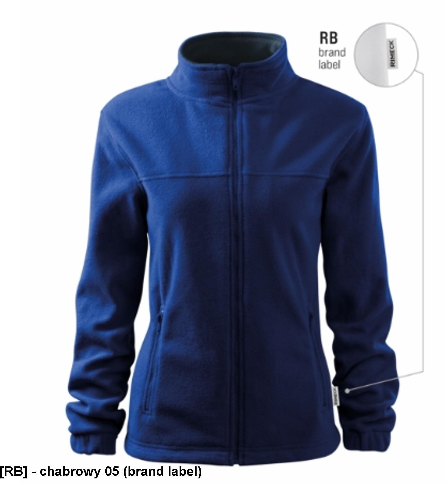 Jacket 504 - ADLER - Polar damski, 280 g/m2, 100 % poliester - chabrowy 05 (brand label) M