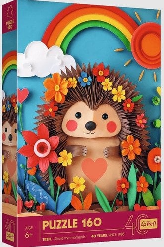 Trefl Puzzle z efektem 3D - 40-lecie Trefl - Jeżyk 160 elementów (40046)