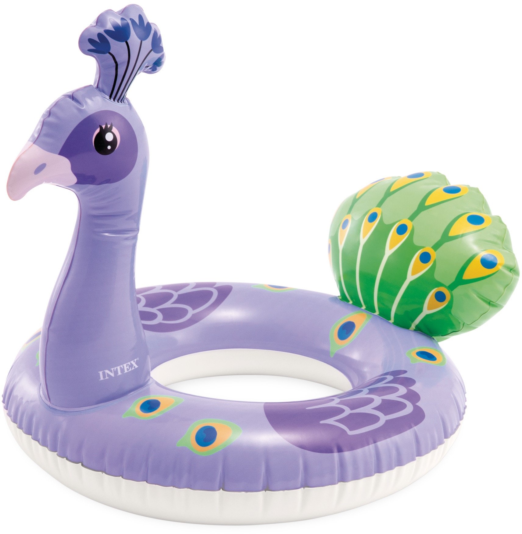 Koło kółko dmuchane do pływania dla dzieci 97x58 cm paw INTEX 59221