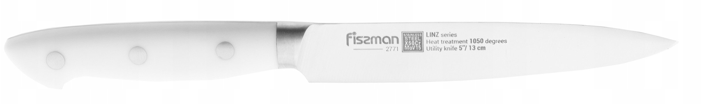 Fissman Nóż kuchenny Linz uniwersalny 13cm, stal X50Cr15MoV, lekki