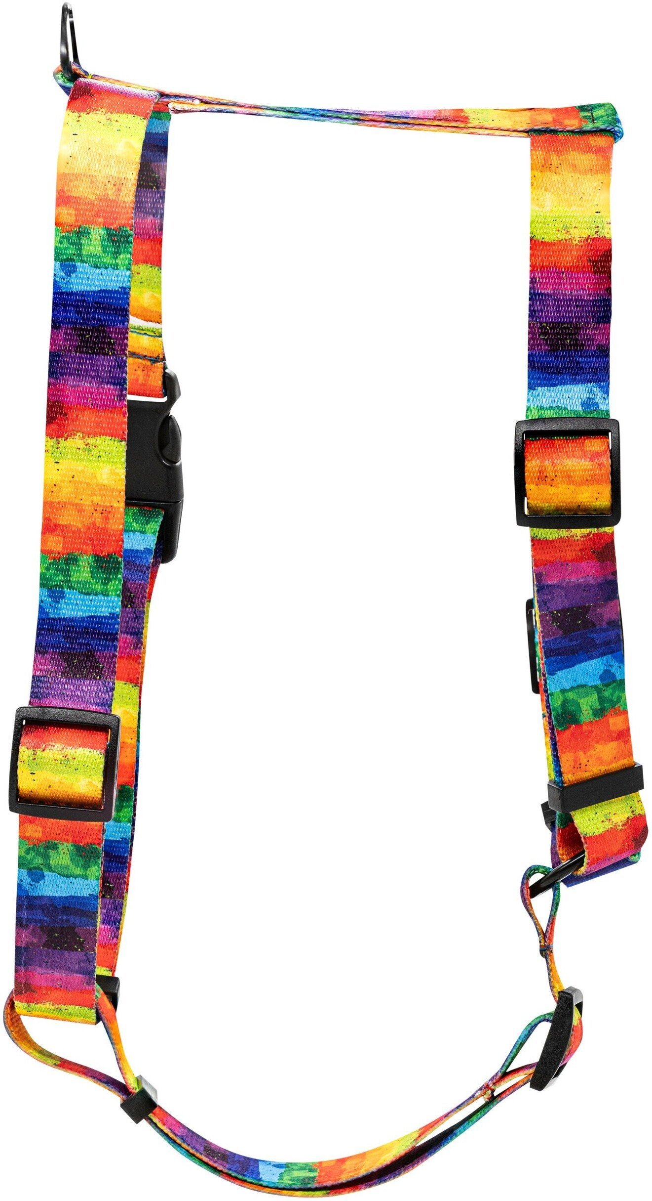 Szelki taśma dla psa Tęcza, 20mm/50-80cm