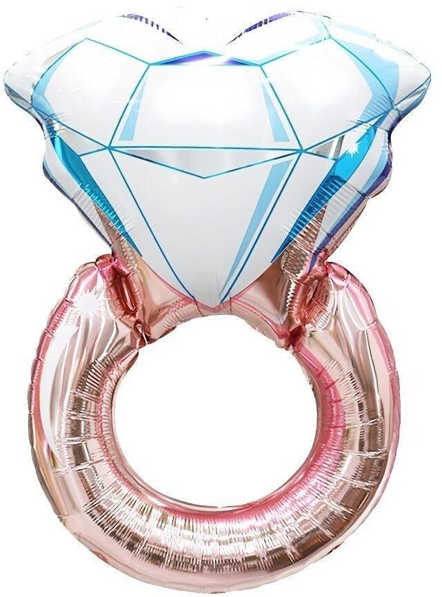 Balon foliowy Pierścionek różowy 42x58cm