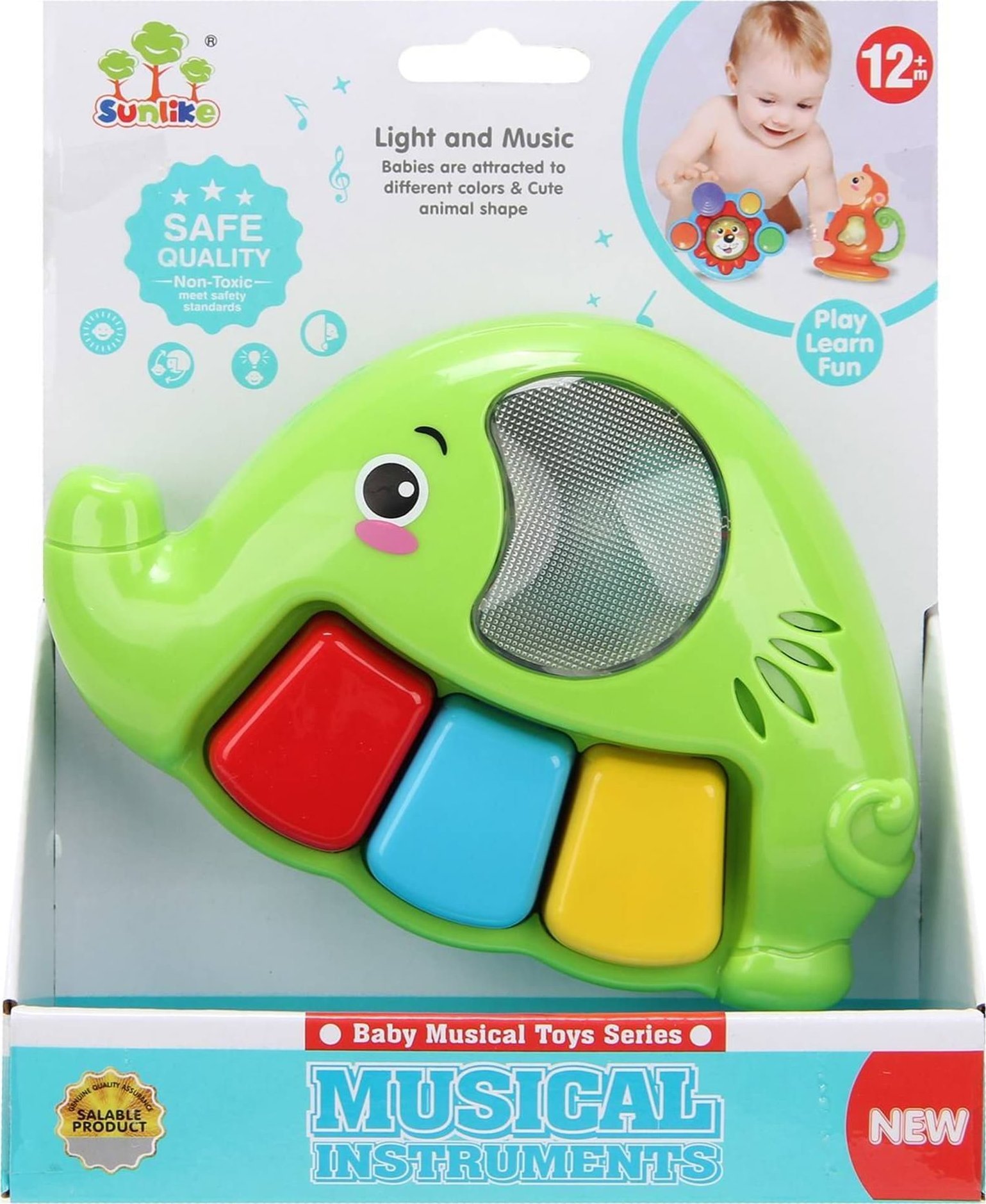 Trifox Zabawka muzyczna słonik dla malucha