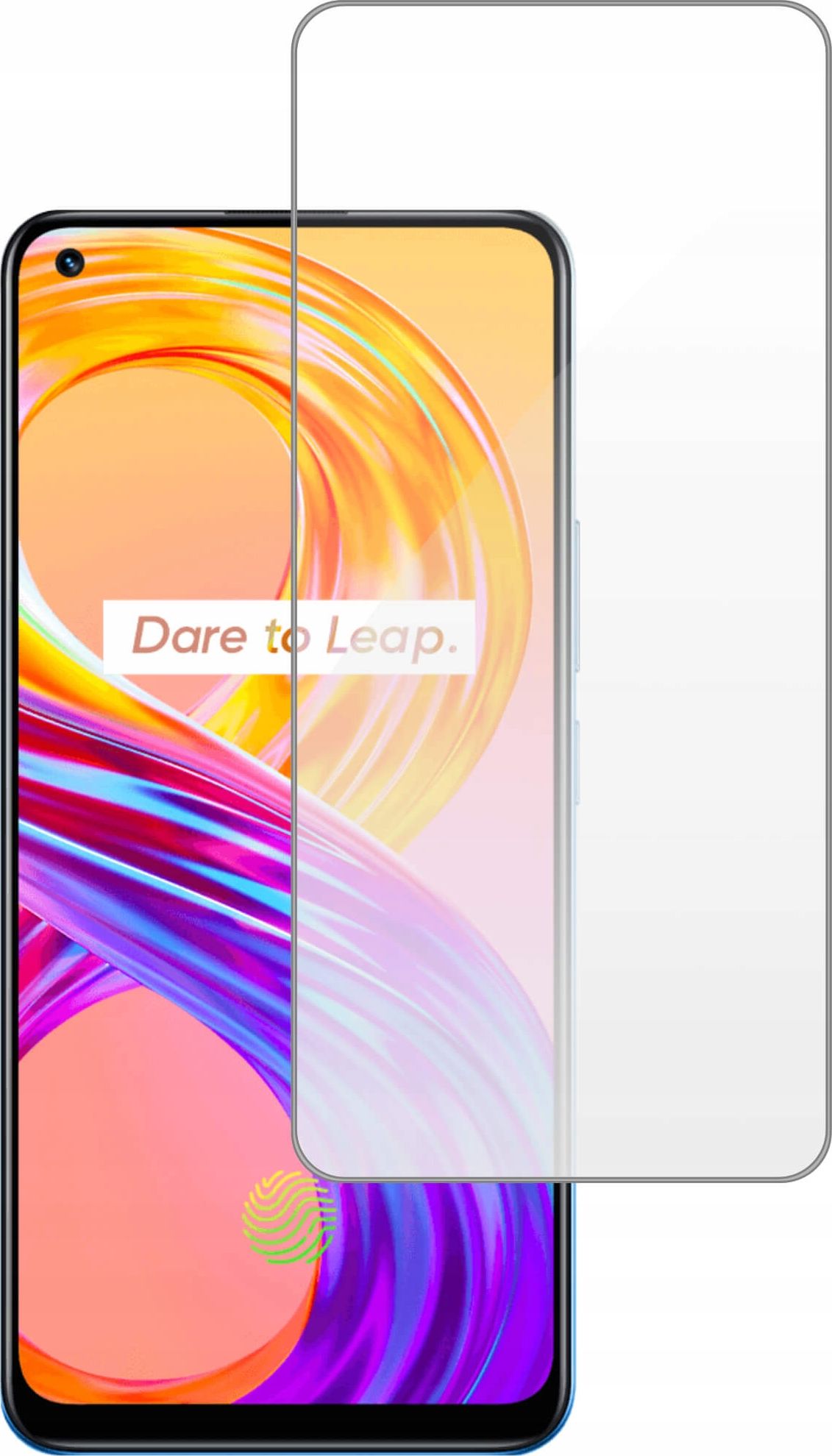 etumi Szkło Hartowane 9H Do Realme 8 / 8 Pro Szybka Szkiełko Ochronne Na Ekran Twarde Płaskie Przód / Ochrona Matrycy Telefonu Glas0234