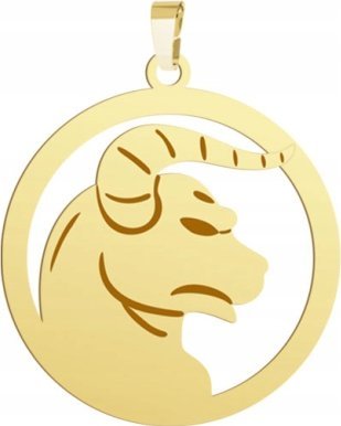 Radziszewska Jewellery Pozłacana Zawieszka Znak Zodiaku BYK Dedykacja