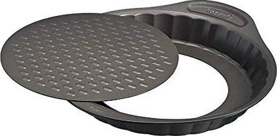 Pyrex forma do ciasta Asimetria 30 cm stal węglowa brązowa