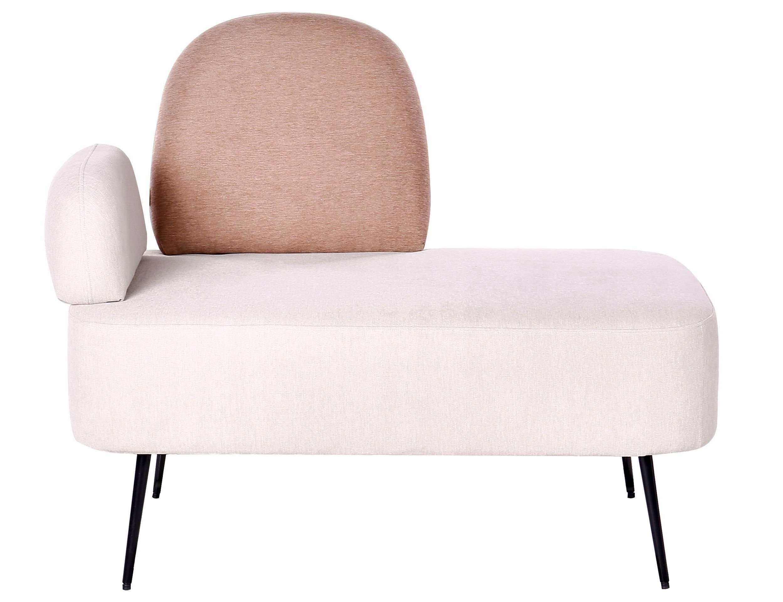 Beliani Szezlong lewostronny brązowy ARCEY