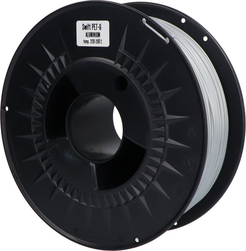 Drukarka 3D Print-me Filament Print-Me Swift PETG 1,75mm 1kg - Aluminium}