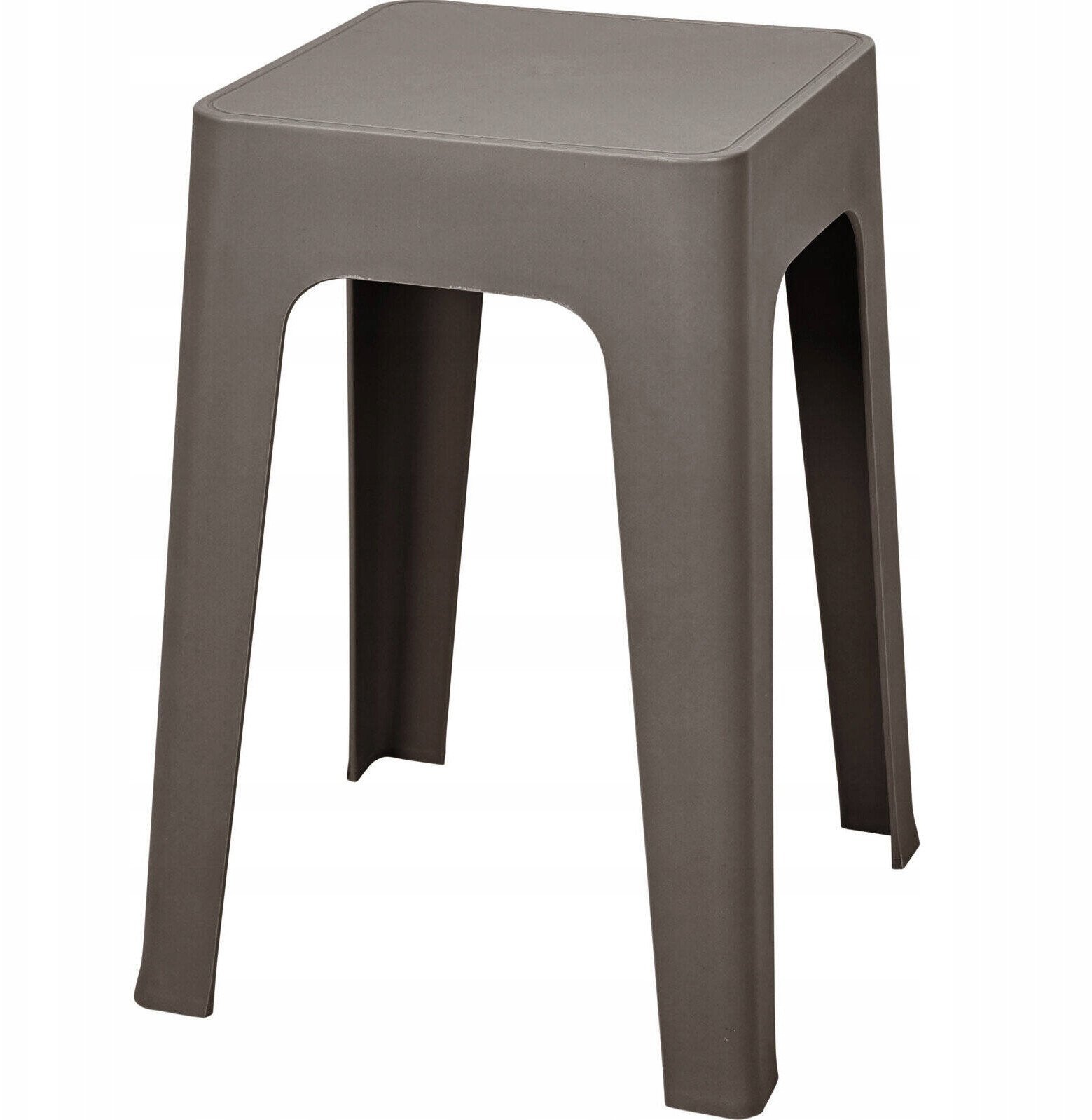 Lekki taboret z tworzywa sztucznego, 33 x 33 x 47 cm