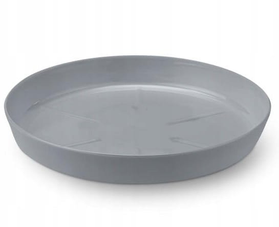 Podstawka szara pod doniczkę 19,7 cm Plastikowa